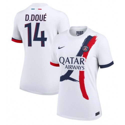 Fotballdrakt Dame Paris Saint-Germain Desire Doue #14 Bortedrakt 2024-25 Kortermet